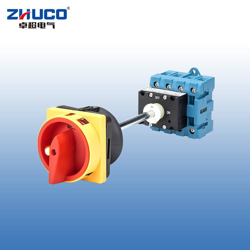 ZHUCO SZD11-63/400010-B OFF-ON Two-Phase Three-Phase Four-Wire Load Circuit Breaker with Padlock/Door Interchange Base Mount (with Long Rod)