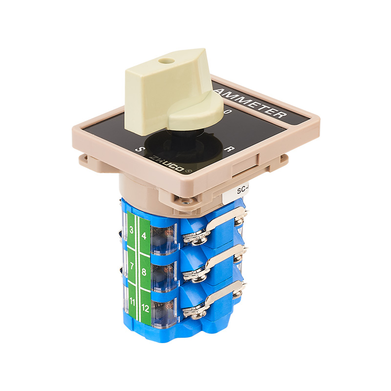 ZHUCO SC-68/3A 0-R-S-T Three-Section Ammeter Phase Switch ZHUCO SC-68/3A 0-R-S-T Three-Section Ammeter Phase Switch