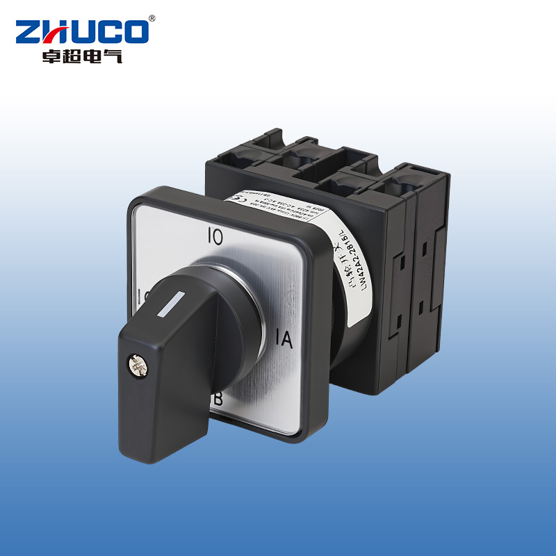 ZHUCO LW42A2-2815/LF406 Two Current Transformers with Zero Position and No Neutral Wire Three-Phase Current Conversion Measuring Cam Switch