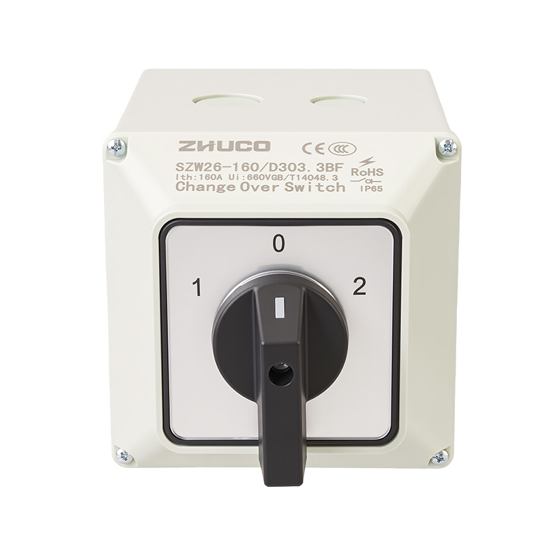 ZHUCO SZW26-160/D303.3BF Ultra-High Current Three-Circuit IP65 Protection Transfer Switch ZHUCO SZW26-160/D303.3BF Ultra-High Current Three-Circuit IP65 Protection Transfer Switch