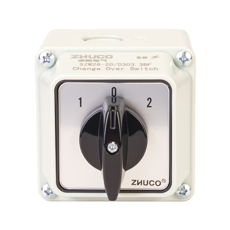 ZHUCO SZW26-20/D303.3BF IP65 protected three-circuit changeover switch
