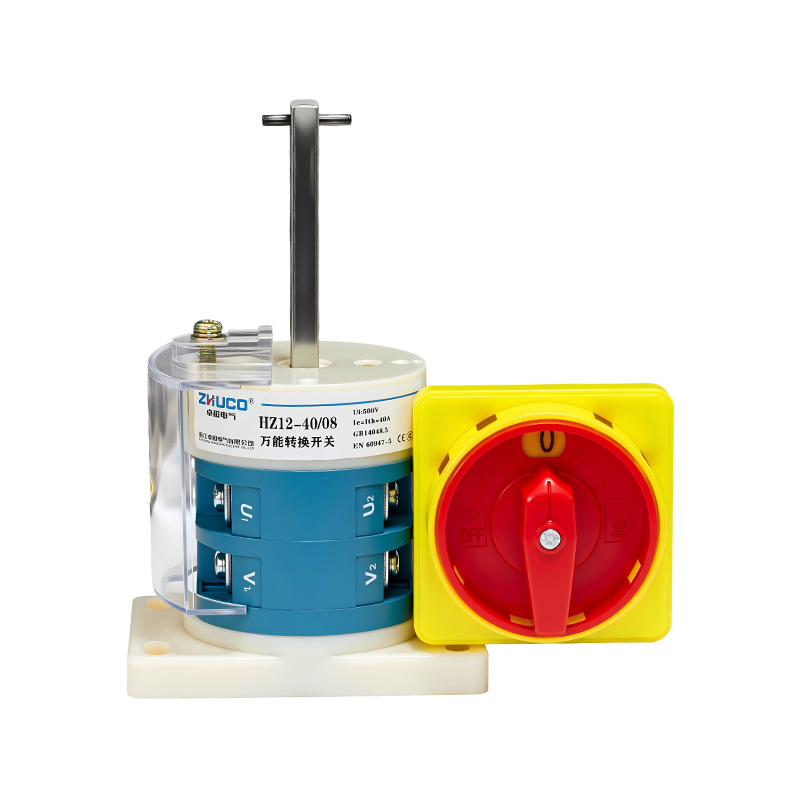 ZHUCO HZ12-40/08 OFFON Two-Position Two-Section Machine Tool/Lathe Electrical Cabinet Interlocking Power Cut-Off Changeover Switch