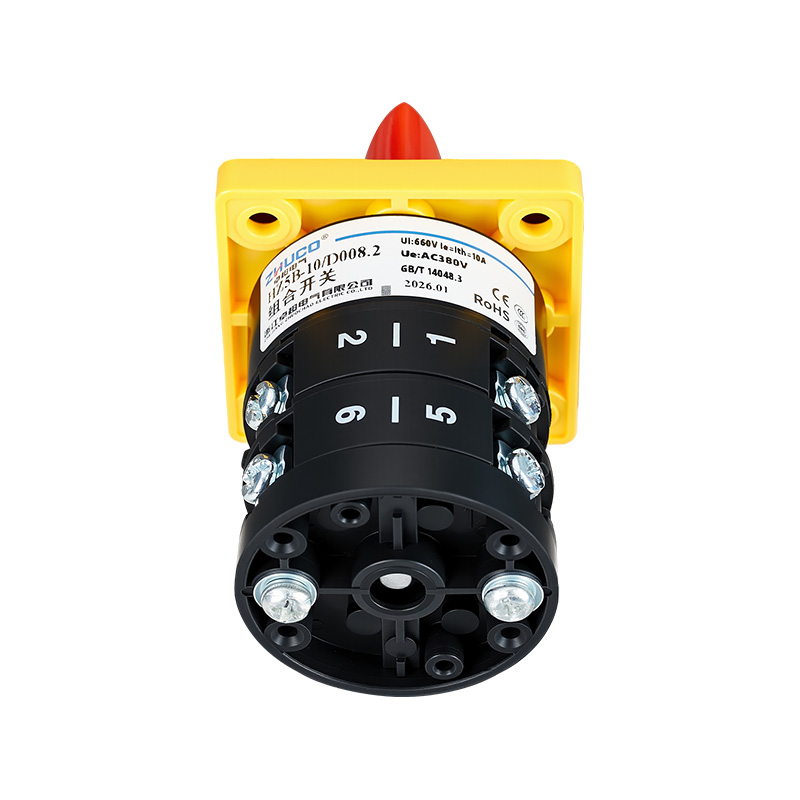 ZHUCO HZ5B-10/D008.2 1-0-2 Three-position, two-section combination switch