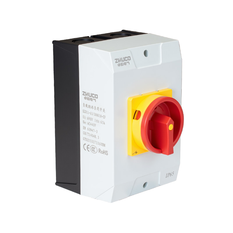 ZHUCO SZD11-63/300010-CF OFF-ON power on/off load off load disconnect switch
