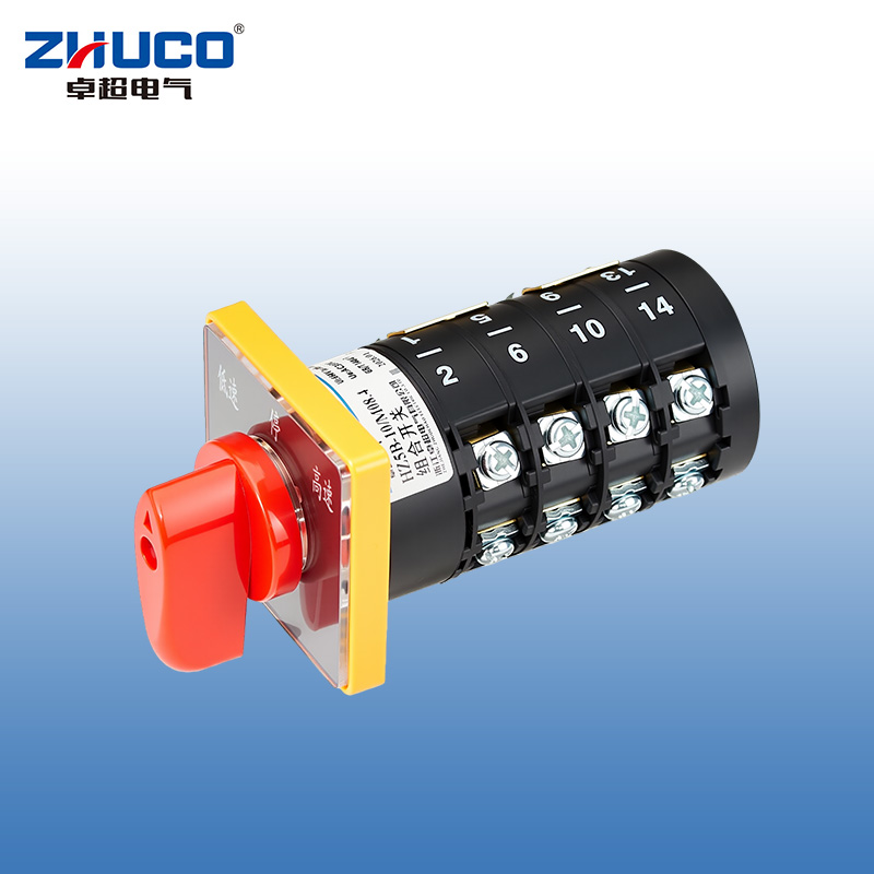ZHUCO HZ5B-10/M08.4 Fast/slow speed, three-position, four-section combination switch