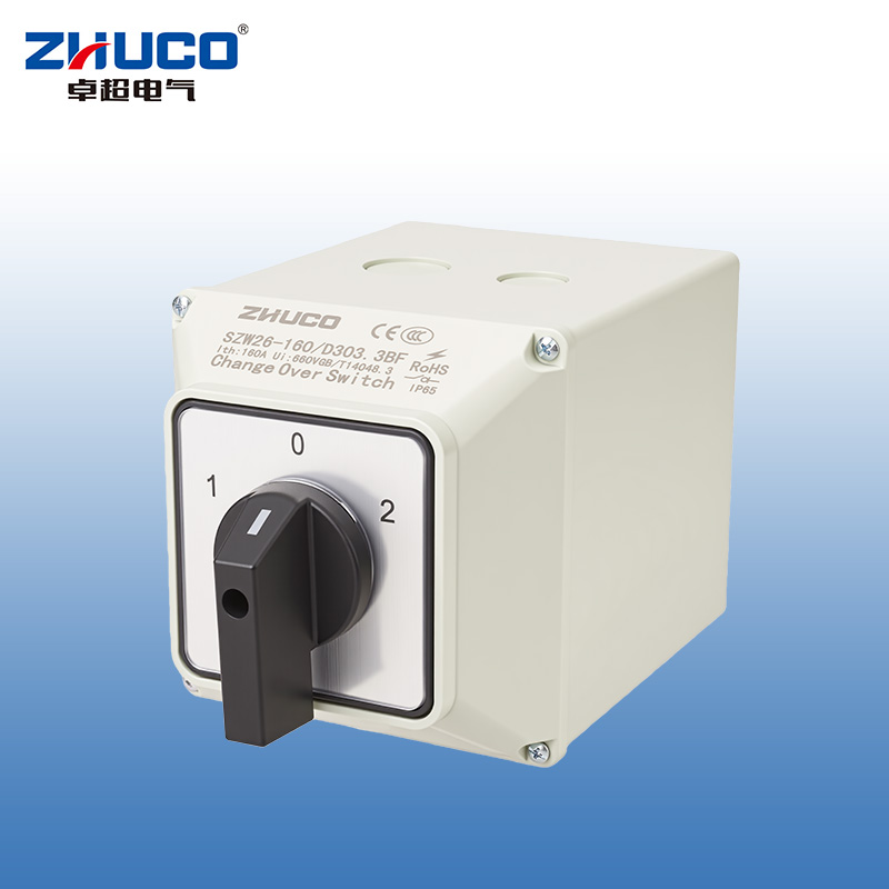 ZHUCO SZW26-160/D303.3BF Ultra-High Current Three-Circuit IP65 Protection Transfer Switch