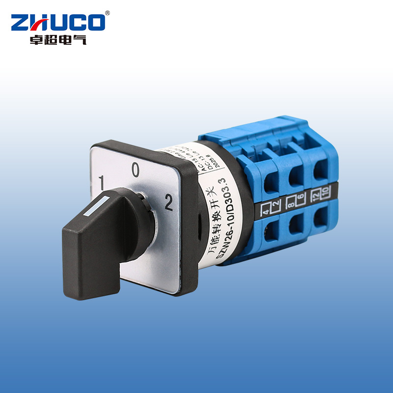 ZHUCO SZW26-10/D303.3 1-0-2 Three-position three-section changeover switch
