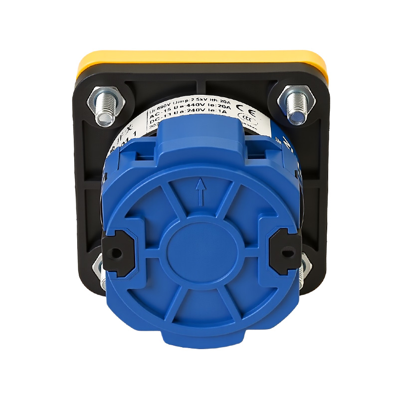 ZHUCO SZW26-20/D101.1 Silver panel red handle ON-OFF-ON Three-position single-section changeover switch