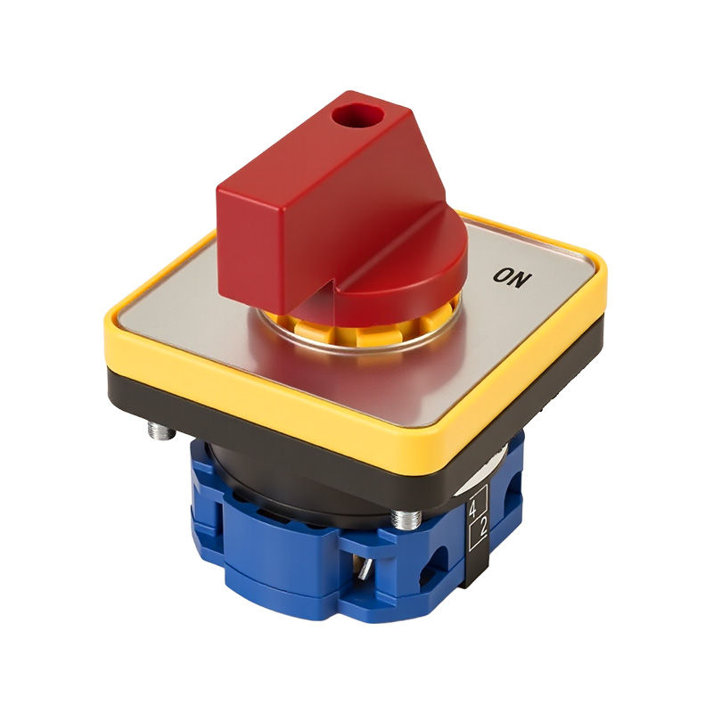 ZHUCO SZW26-20/D101.1 Silver panel red handle ON-OFF-ON Three-position single-section changeover switch