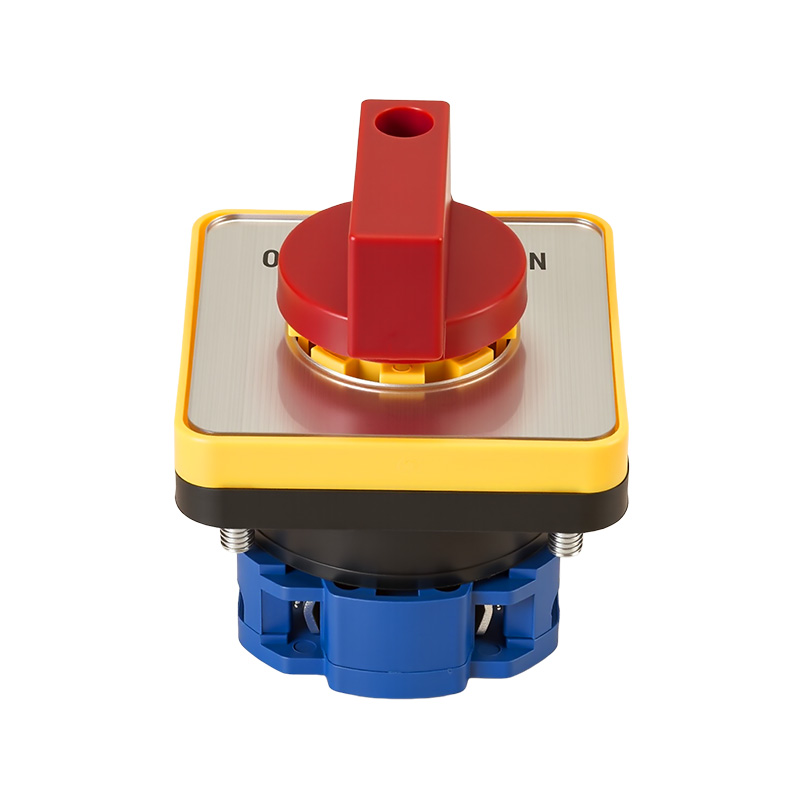 ZHUCO SZW26-20/D101.1 Silver panel red handle ON-OFF-ON Three-position single-section changeover switch