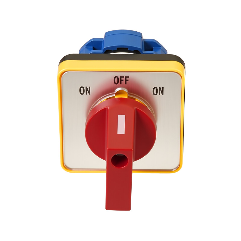 ZHUCO SZW26-20/D101.1 Silver panel red handle ON-OFF-ON Three-position single-section changeover switch