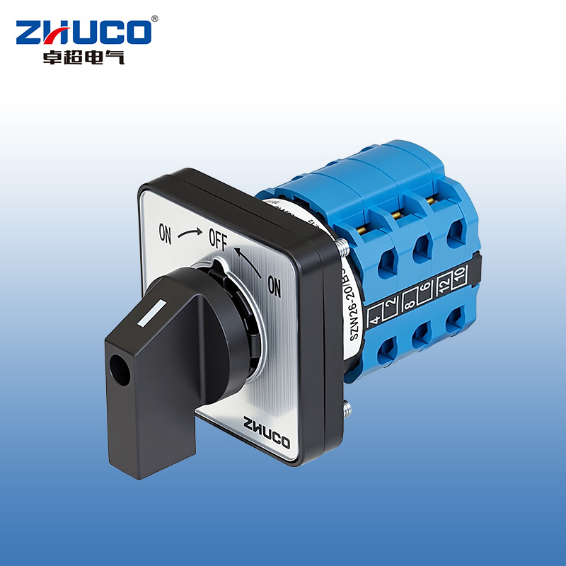 ZHUCO SZW26-20/B303.3 ON-OFF-ON Three-position three-section Self-resetting Changeover Switch