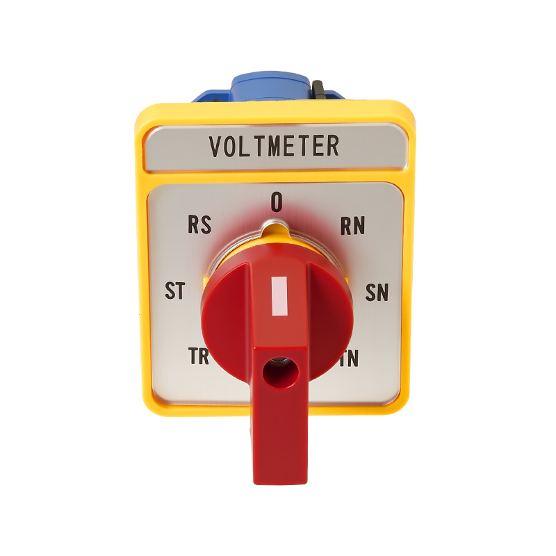 ZHUCO SZW26-20/YH5.3HH Long Silver Panel Red Handle Seven-Position Three-Channel Voltage Changeover Switch