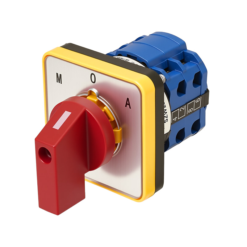 ZHUCO SZW26-20D/202.2 Silver panel red handle 1-0-2 three-position two-section changeover switch