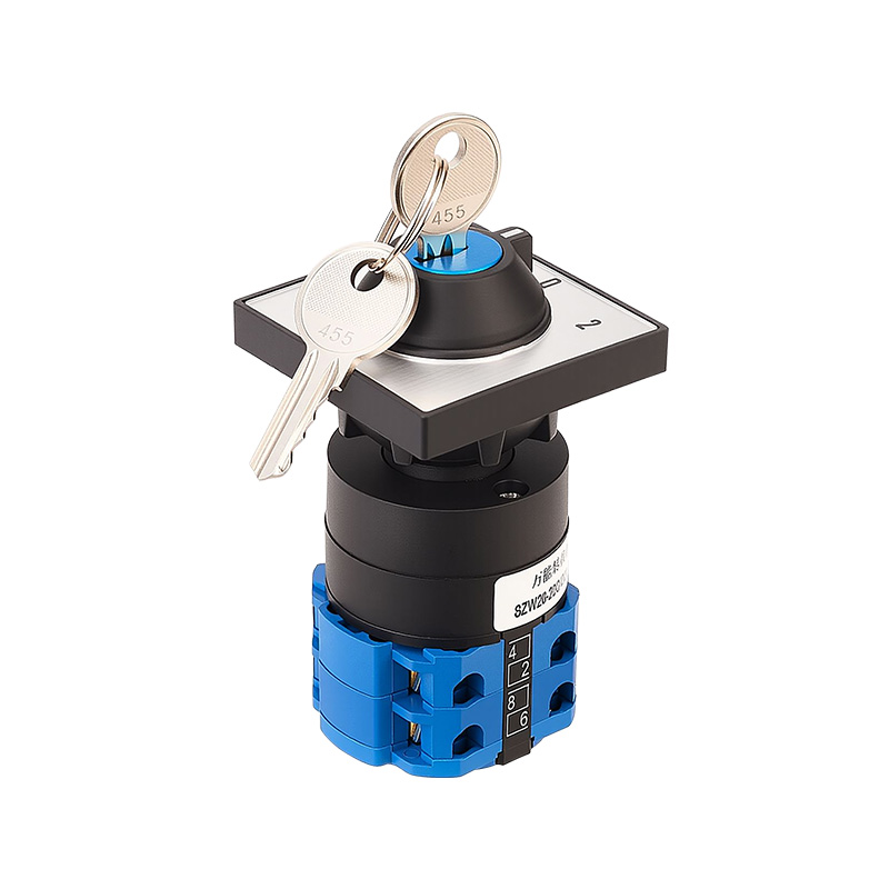 ZHUCO SZW26-20C/D202.2Y Three-position two-section lockable single-hole mounting changeover switch