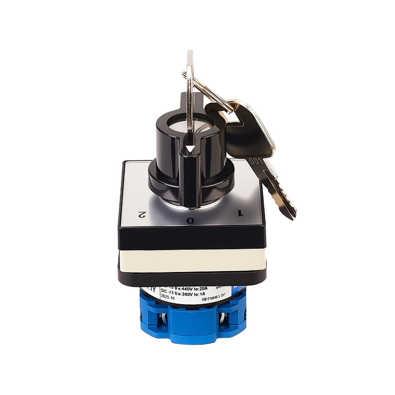 ZHUCO SZW26-20 D101.1Y Three-position one-section with Lock Four-hole Mount Changeover Switch ZHUCO SZW26-20 D101.1Y Three-position one-section with Lock Four-hole Mount Changeover Switch