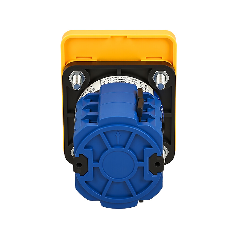 ZHUCO SZW26-20/YH5.3 Yellow Long Panel Red Handle Seven-Position Three-Channel Voltage Changeover Switch