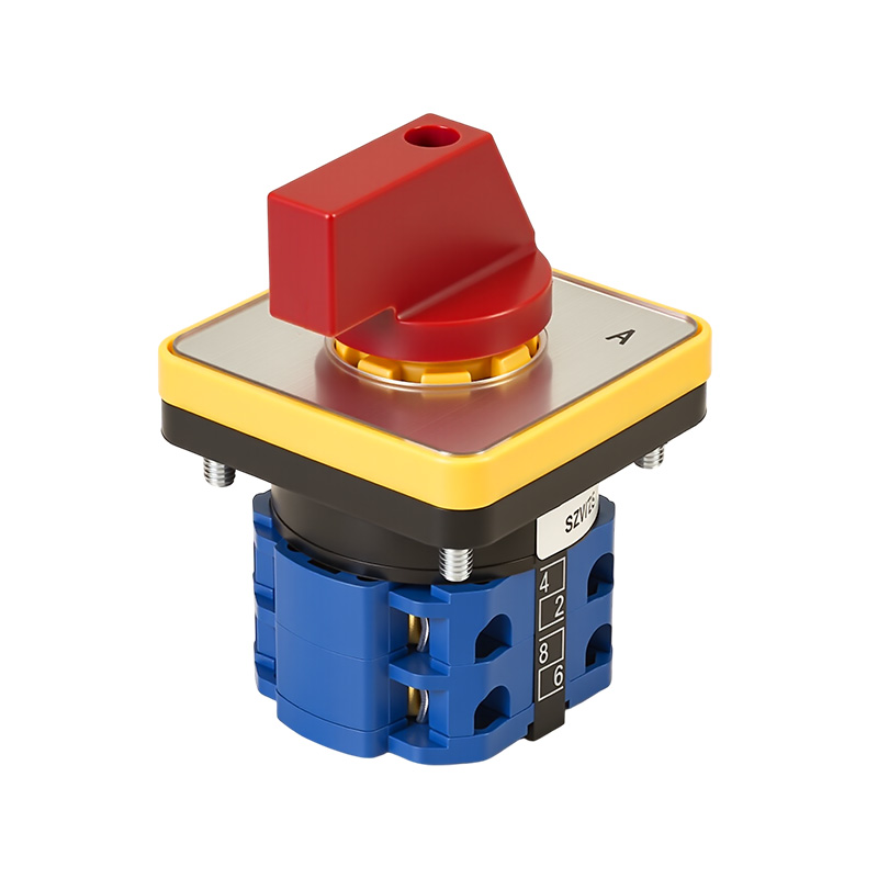 ZHUCO SZW26-20D/202.2 Silver panel red handle 1-0-2 three-position two-section changeover switch