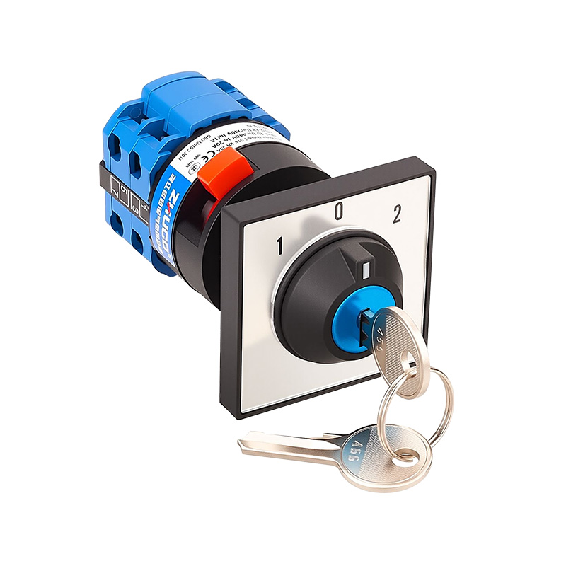 ZHUCO SZW26-20C/D202.2Y Three-position two-section lockable single-hole mounting changeover switch
