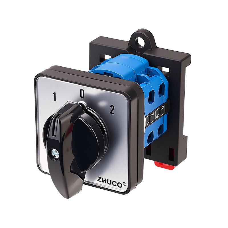 ZHUCO SZW26-20 D202.2-B11R Three-position two-section DIN rail mount changeover switch