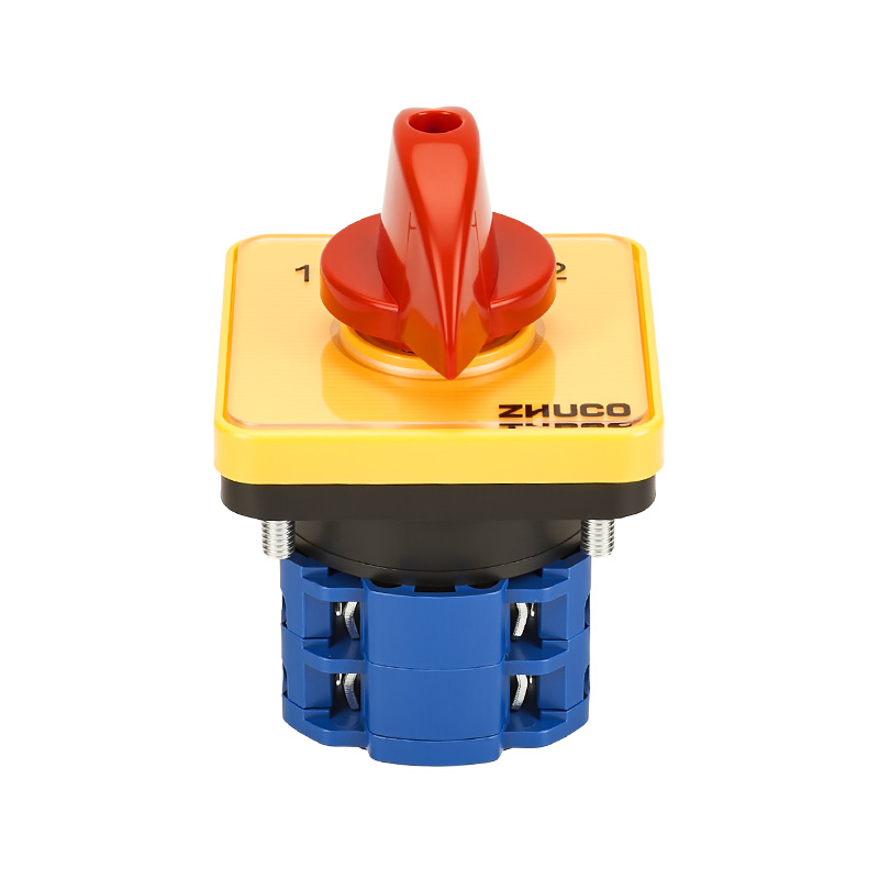 ZHUCO SZW26-20/D202.2 Yellow panel red handle 1-0-2 three-position two-section changeover switch