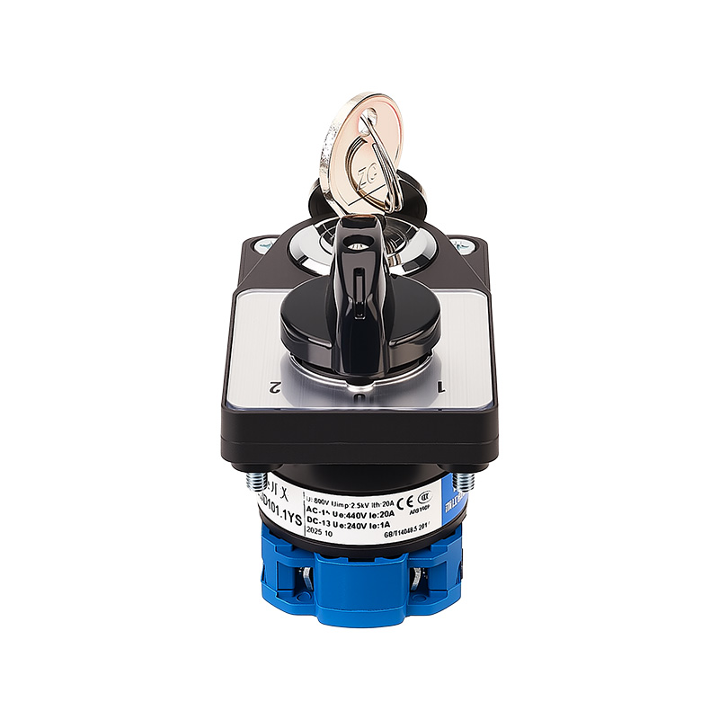 ZHUCO SZW26-20/D101.1YS Three-position single-section changeover switch with electronic lock