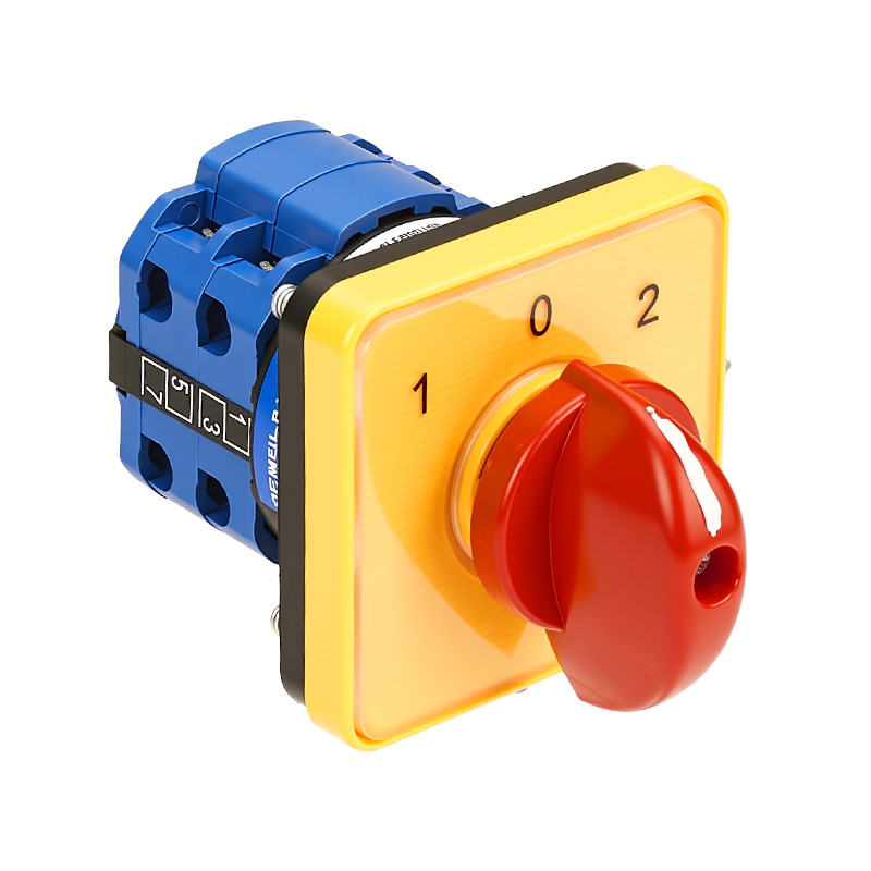 ZHUCO SZW26-20/D202.2 Yellow panel red handle 1-0-2 three-position two-section changeover switch
