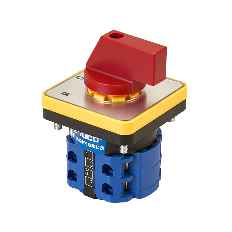 ZHUCO SZW26-20D/202.2 Silver panel red handle 1-0-2 three-position two-section changeover switch