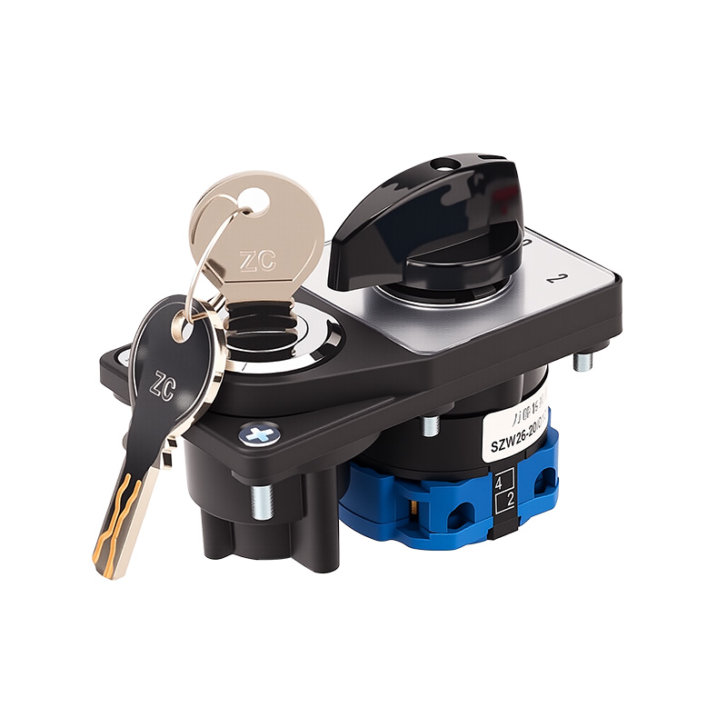 ZHUCO SZW26-20/D101.1YS Three-position single-section changeover switch with electronic lock