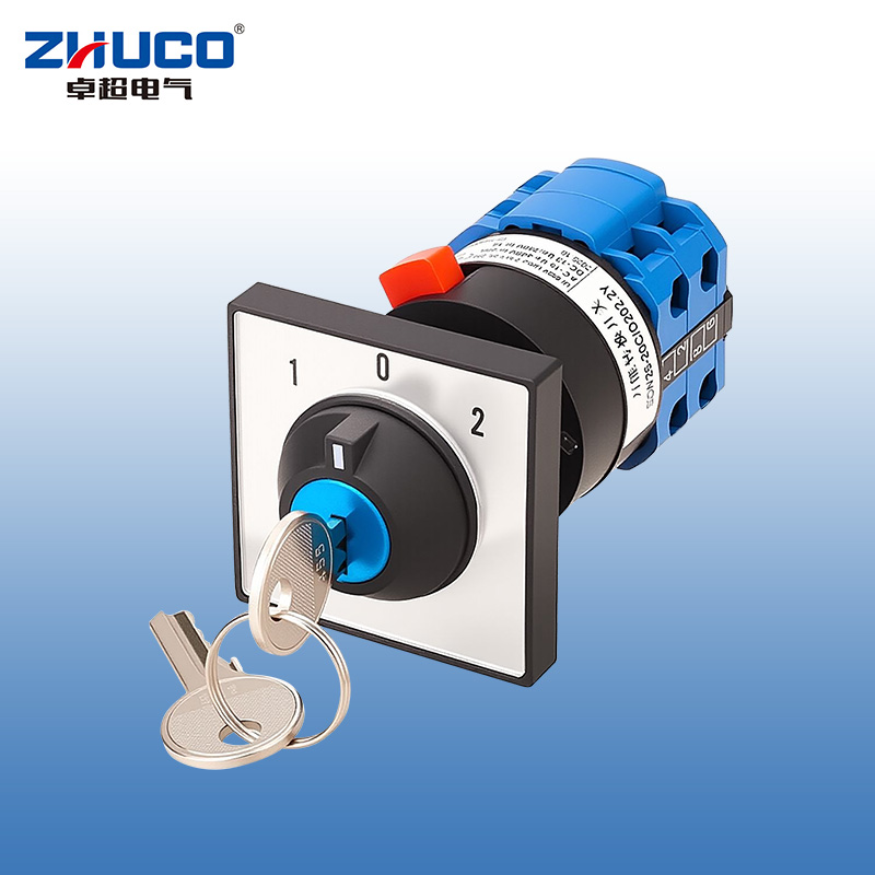 ZHUCO SZW26-20C/D202.2Y Three-position two-section lockable single-hole mounting changeover switch