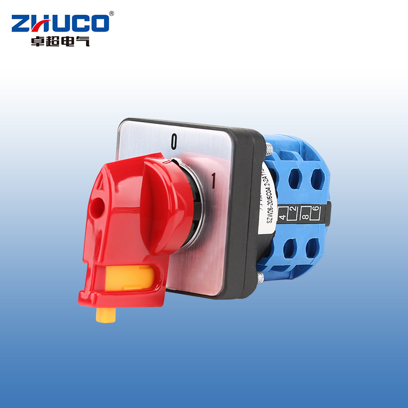 ZHUCO SZW26-20/C04.2-2A11SAE0496220-1F Two-position two-section changeover switch with push-lock
