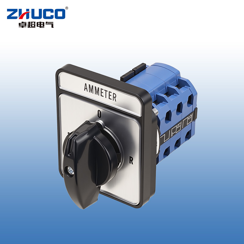 ZHUCO SZW26-20/LH3.3 Round Long Panel 0-R-S-T Three-Position Three-Channel Current Changeover Switch