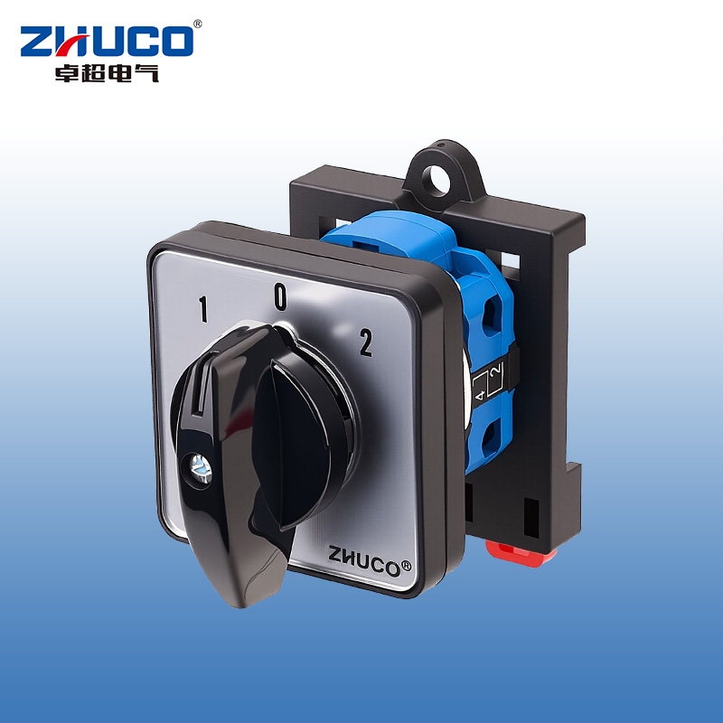 ZHUCO SZW26-20/D101.1-B11R 1-0-2 Three-position one-section Rail Mount Changeover Switch