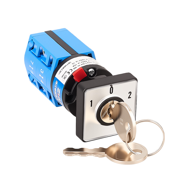 ZHUCO SZW26X-10C/D202.2Y 1-0-2 Three-position two-section compact locking single-hole mounting changeover switch