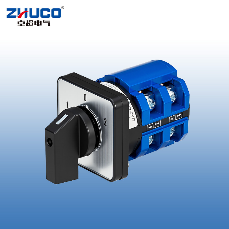ZHUCO SZW26-63/D202.2 1-0-2 Three-Position Three-Pole Changeover Switch