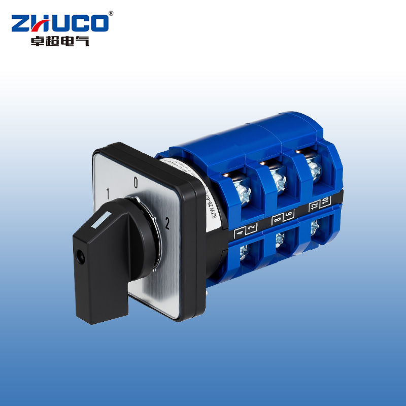 ZHUCO SZW26-63/D303.3 1-0-2 Three-Position Three-Pole Changeover Switch
